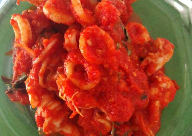 Resep Balado Cumi VS Udang (seafood time) Oleh susan linyao