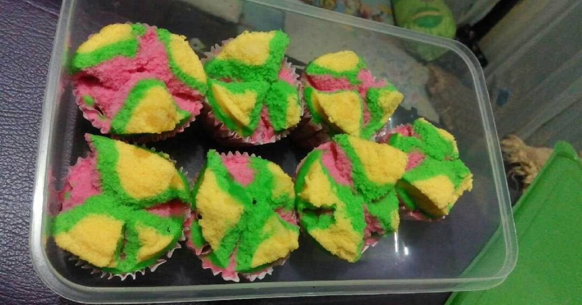 Resep Bolu Kukus Warna Warni