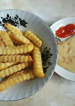 Kentang Goreng Saus Keju