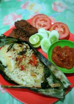 Nasi Bakar Ikan Teri