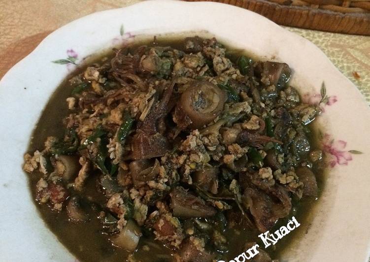 resep Cumi Kering Tumis Kuah Campur Telur Orak-Arik