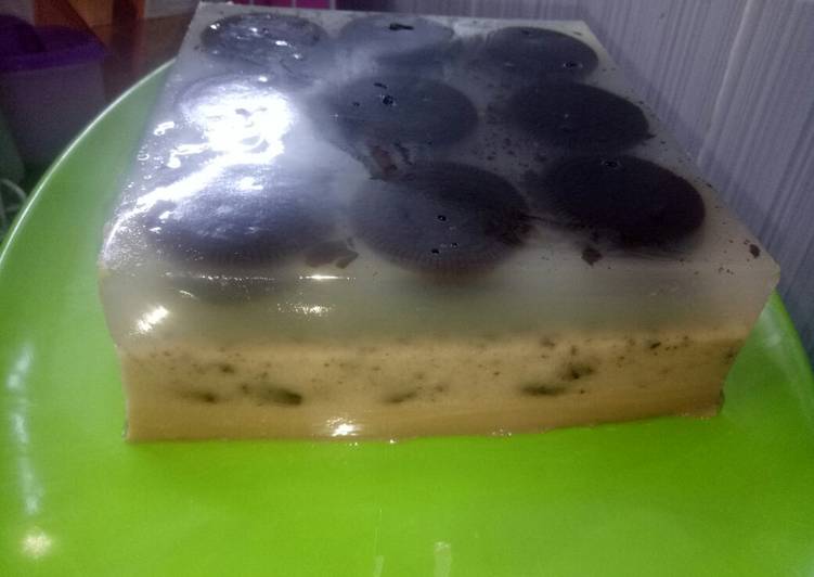 Resep Puding Lapis Oreo Coklat Milo Heeeeemmmm Yummyyyy