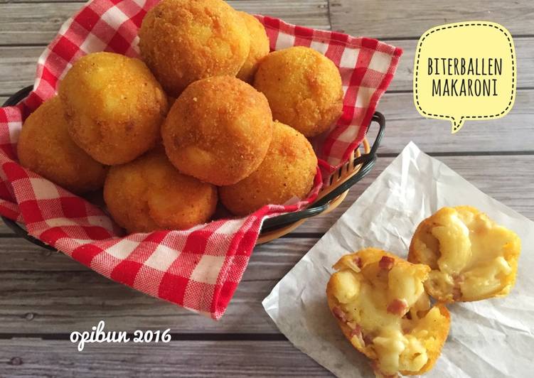 Resep Biterballen Makaroni (bola makaroni) Dari opibun