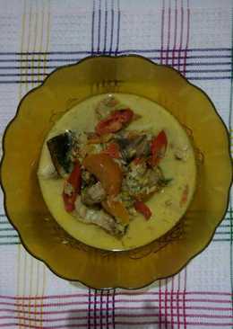 Kakap Merah Asap bumbu Kuning Pedas