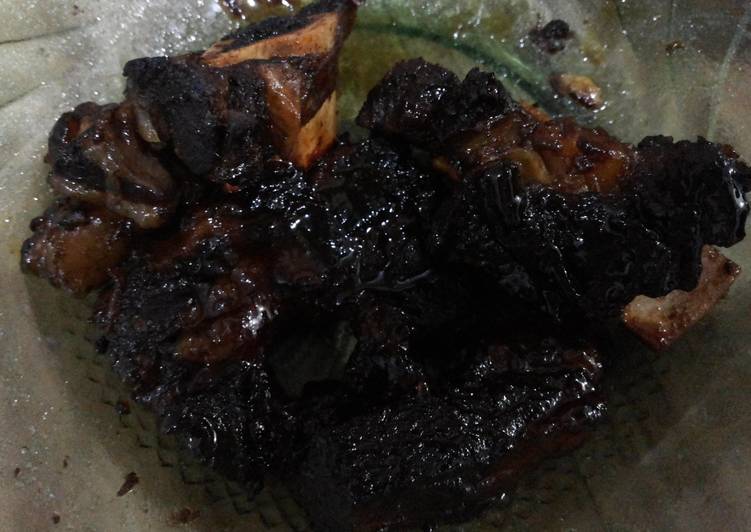 cara membuat Iga bakar legit manis dengan slowcooker