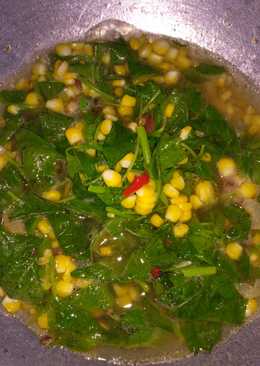 Sayur bayam jagung