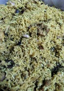 Nasi briyani ayam rice cooker