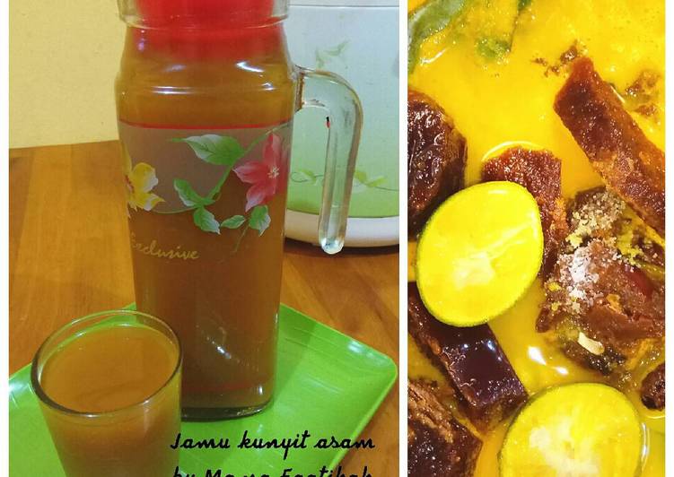 resep makanan Jamu kunyit asam sirih sederhana