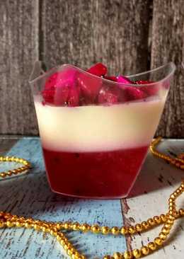 Puding Naga Merah Lapis Susu