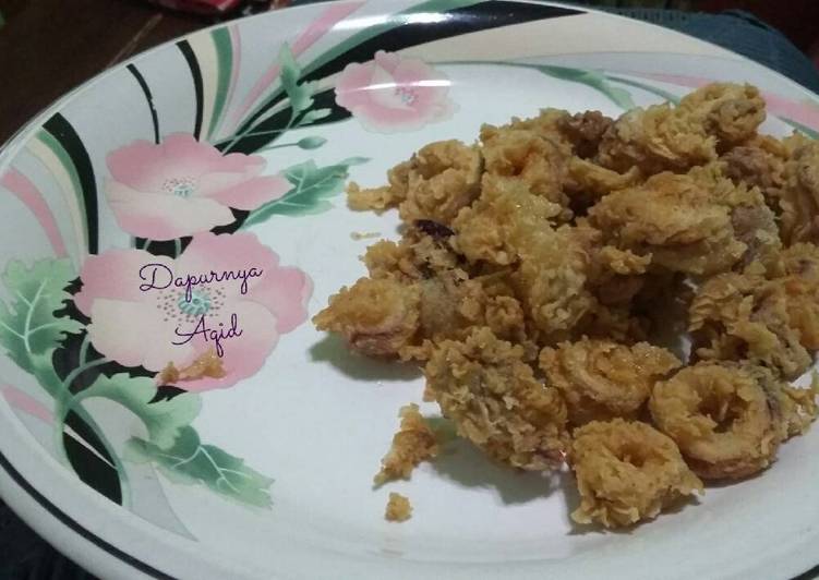 resep Cumi goreng tepung crispy