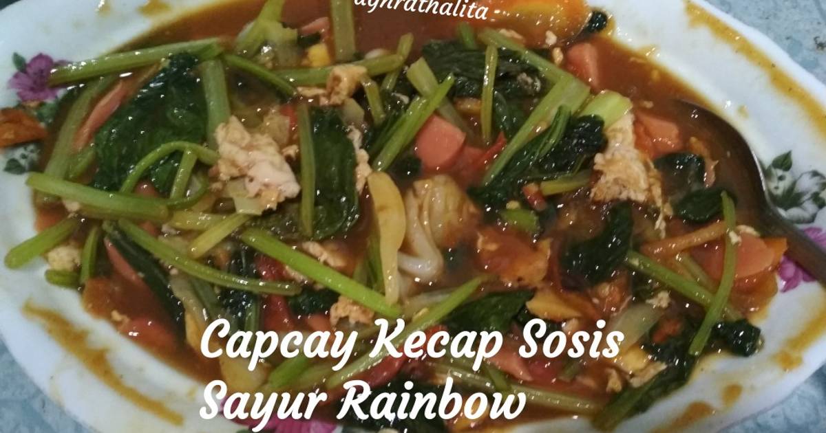 16 resep capcay  pelangi sosis enak dan sederhana Cookpad