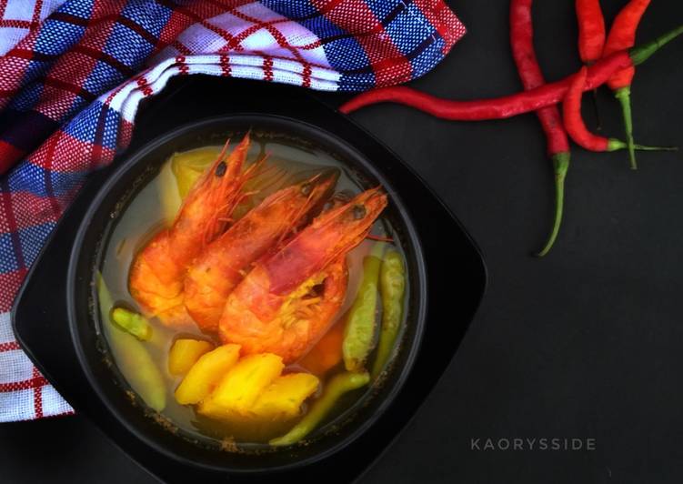 Resep Lempah Kuning Udang Nanas Kiriman dari Ashalinaqueen