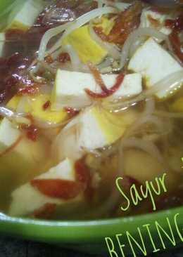 Sayur bening (tahu toge)