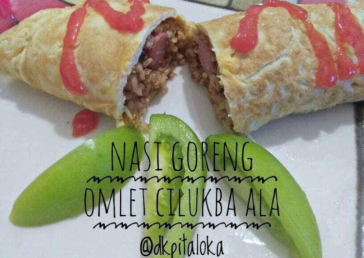 gambar untuk cara membuat Nasi Goreng Omlet Cilukba