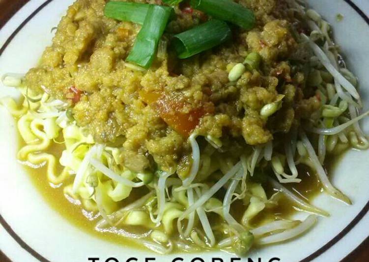 bahan dan cara membuat Toge Goreng Tauco