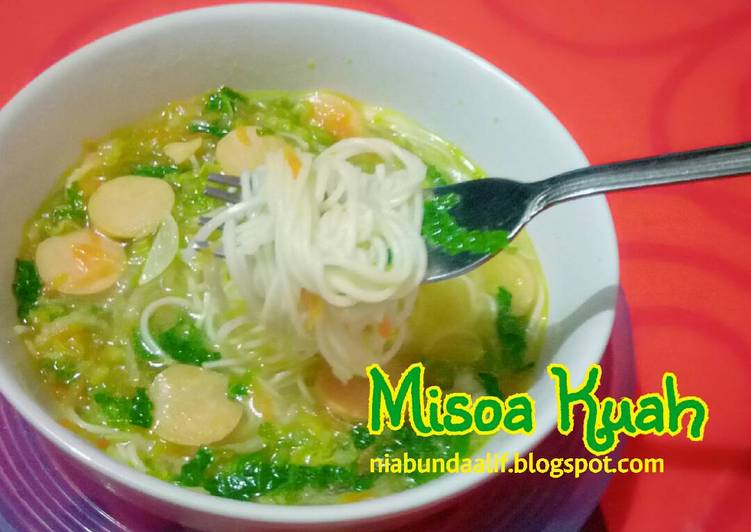 resep masakan Misoa Kuah (toddler meal)