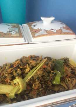 Tumis kerang pedas