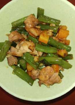 Tumis buncis wortel ayam