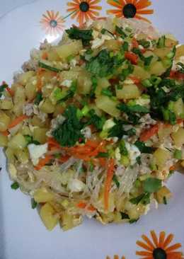 Kentang bihun goreng