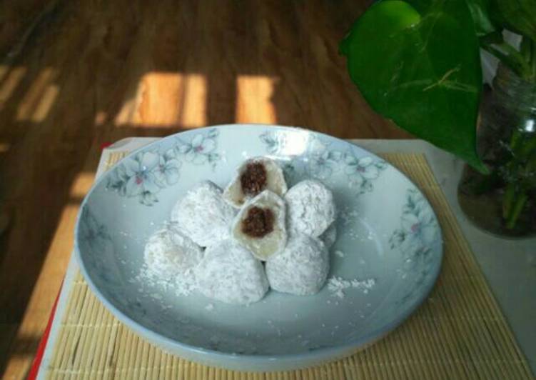 resep makanan Mochi Kacang Coklat