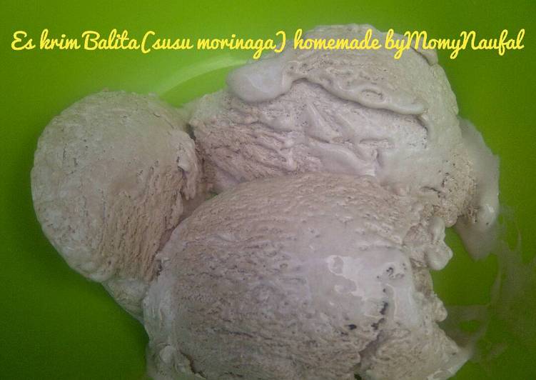 resep Es krim balita (susu Morinaga) homemade