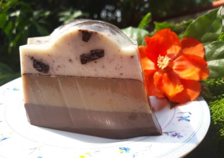 gambar untuk resep makanan Puding Oreo Kopi Coklat