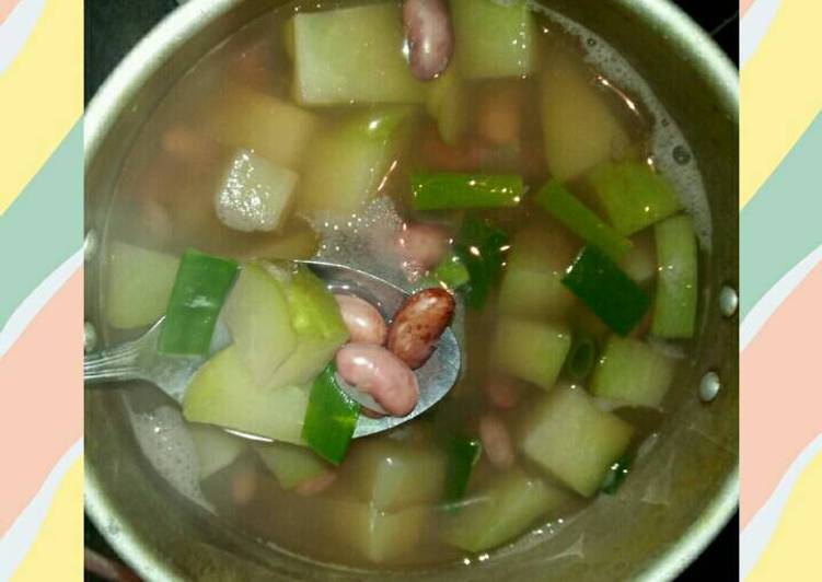 gambar untuk resep makanan Sayur kacang labu siam praktis dan gampang