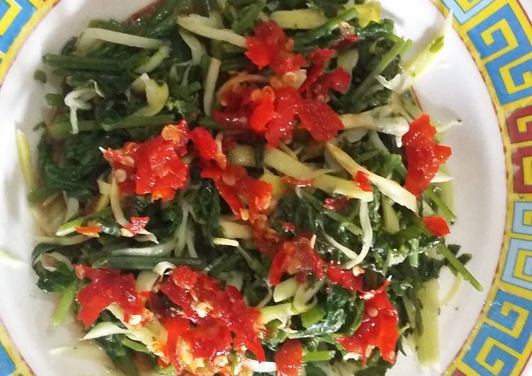 cara membuat Salad pakis mangga