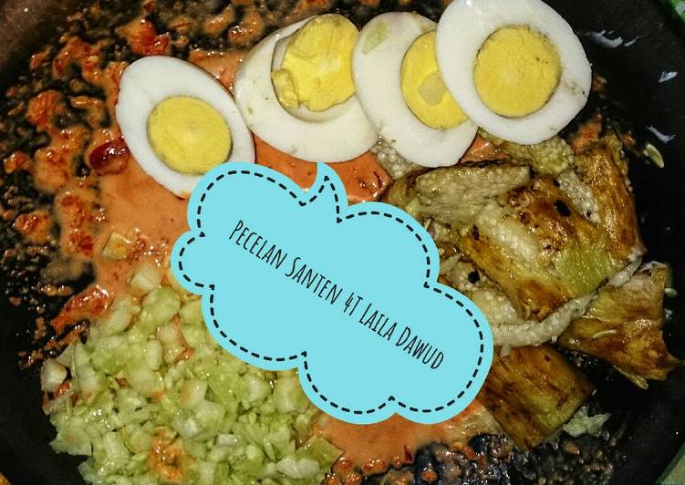 gambar untuk resep makanan Pecelan Santen 4T (Terong.Tempe.Telur.Timun) By Laila Dawud