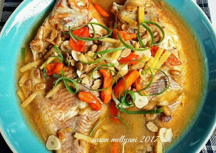 resep lengkap untuk Tim ikan tauco