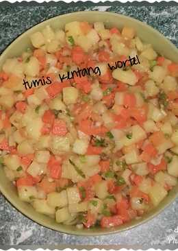 Tumis kentang wortel (utk isian risoles, pastel & roti goreng)