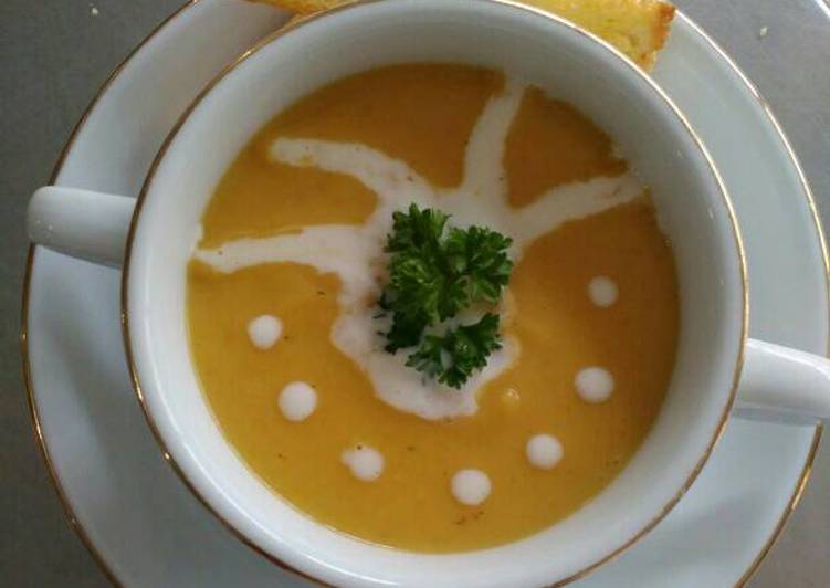 resep lengkap untuk Puree of pumpkin soup