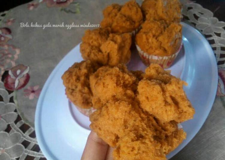 resep masakan Bolu Kukus Gula Merah Eggless (Tanpa telur), No mixer, no oven