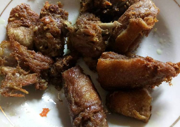 bahan dan cara membuat Bebek goreng lengkuas