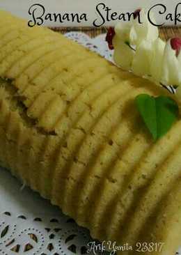 Banana steam cake simple No mixer No Oven No Ribet