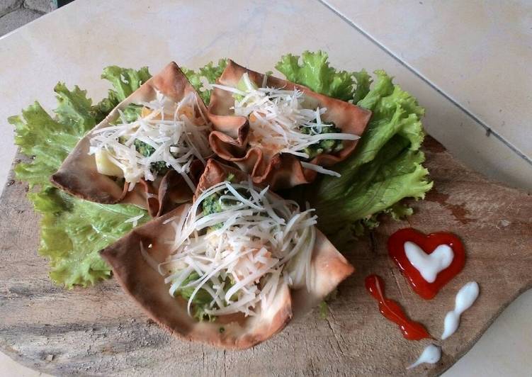 cara membuat Salad lobak putih