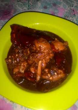 Ayam mentega kecap pedas sederhana