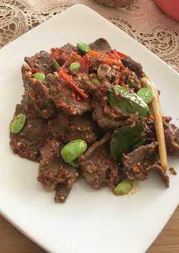 Dendeng balado basah
