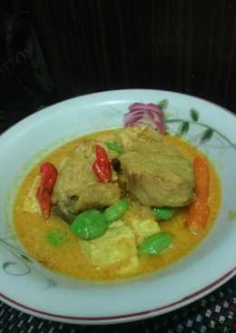 Gulai ikan pari tahu tempe