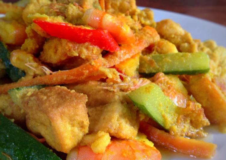 gambar untuk resep Udang tahu acar kuning