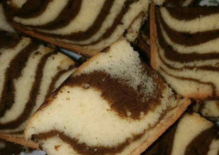 resep Bolu marmer putih telur