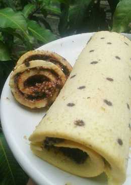 Bolu Gulung Putih Telur (Roll cake)