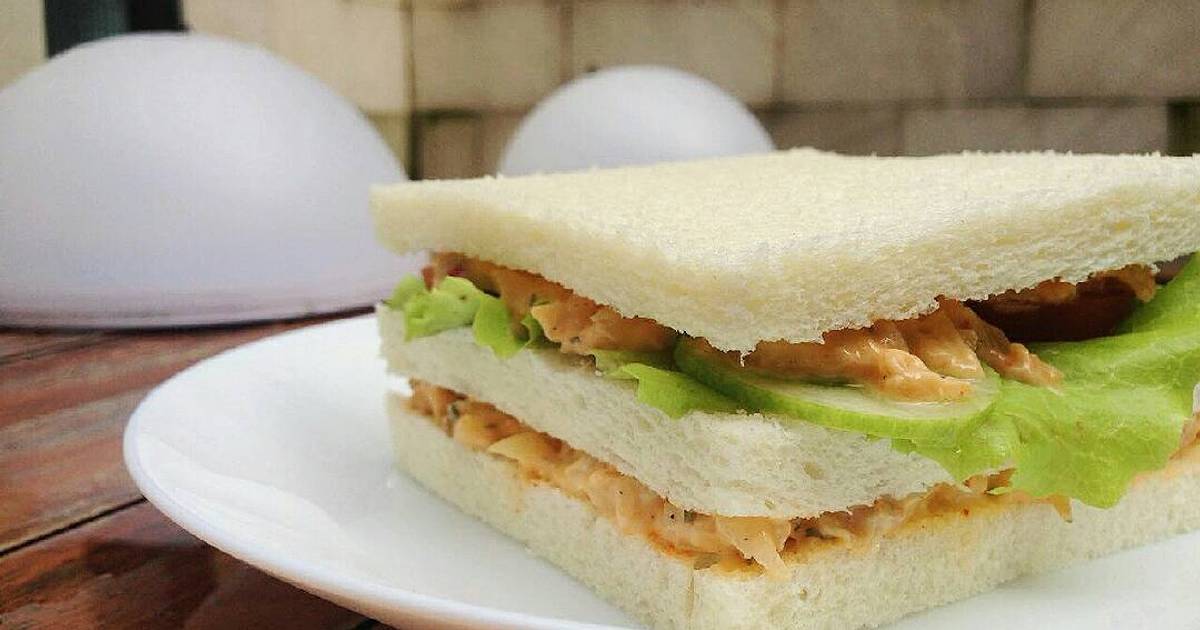 Roti sandwich ayam  128 resep  Cookpad