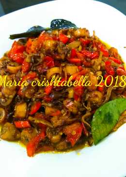 Sambal cumi asin+teri medan