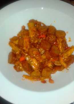 Tahu sosis saus berbeque simple