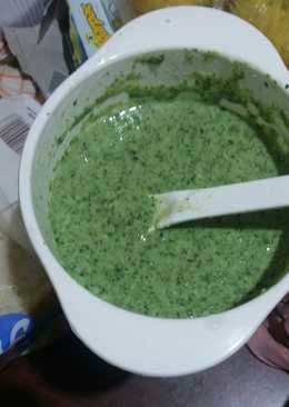 Bubur susu kangkung