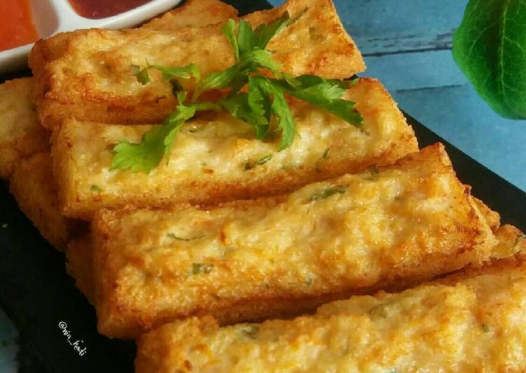 resep lengkap untuk Stik Udang Roti Tawar