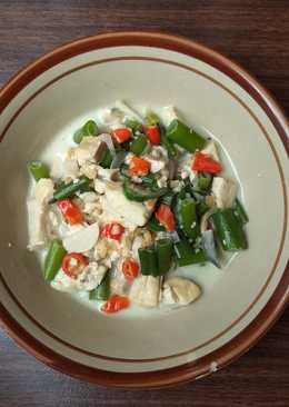 Tahu Kembang Bawang Kuah Santan