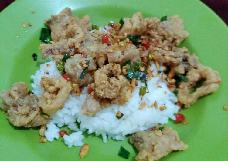 resep lengkap untuk Ayam Cumi Cabe Lada Garam