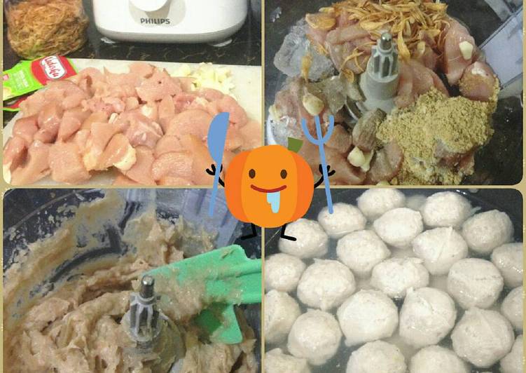 resep makanan Bakso ayam kenyal sehat